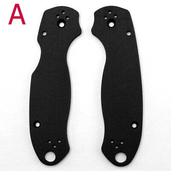 1 Pair G10 Material Scales Knife Handle Patch for Spyderco Para 3 C223 Solid 07FC0E-D4 - KOEEK