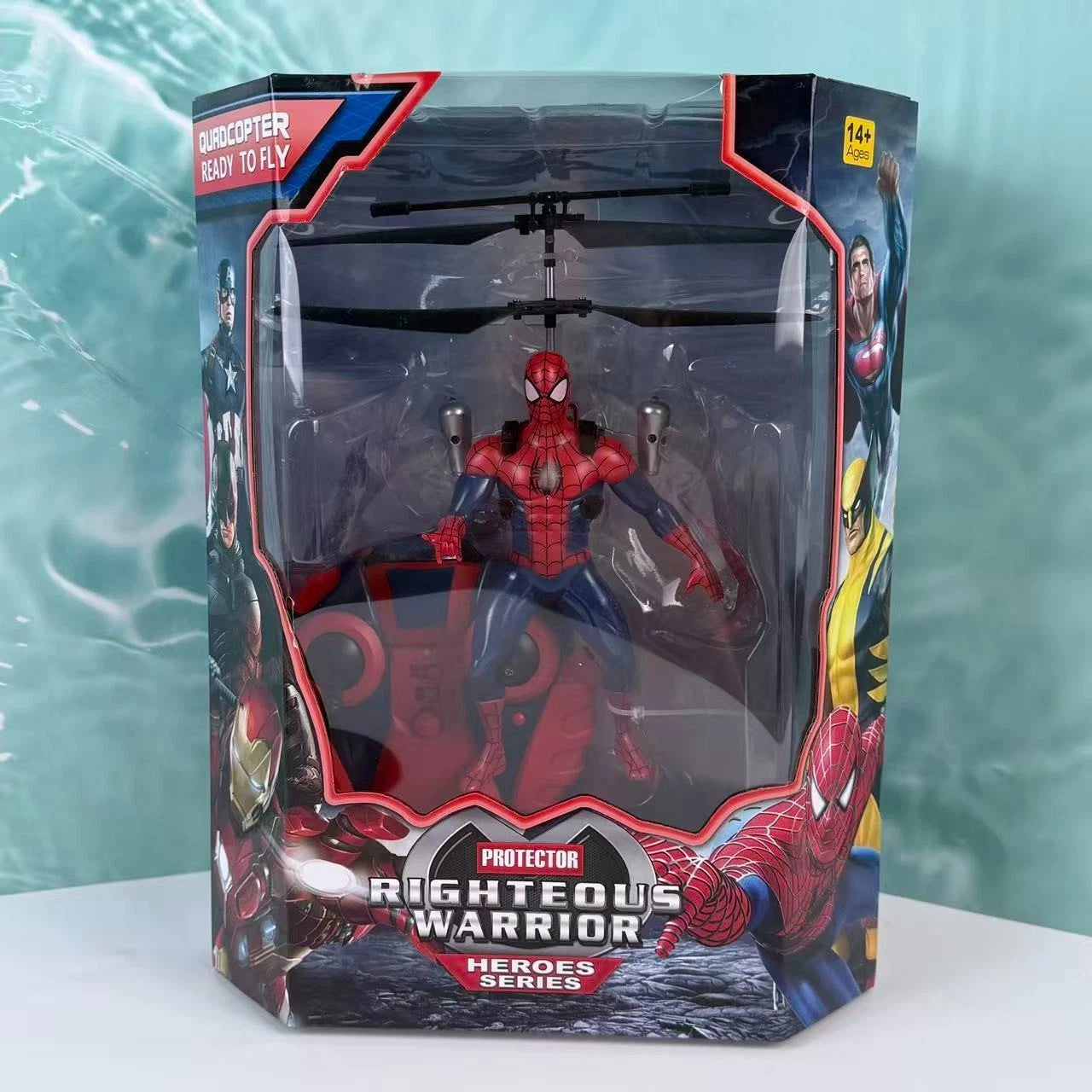 Marvel Avengers Spider Man RC Helicopter with LED Lights and Gyro 2CH MARVEL - KOEEK