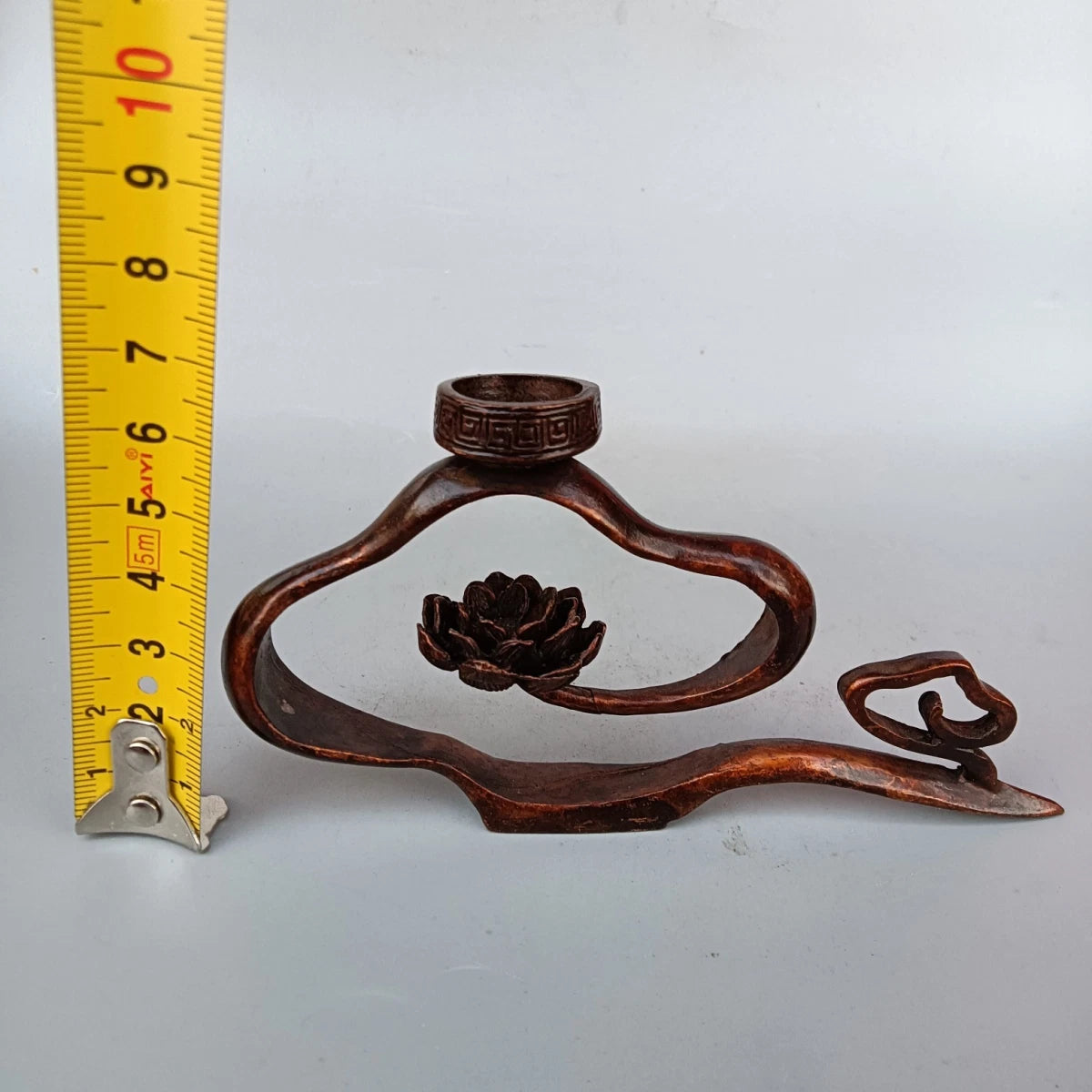 Copper Incense Burner Lotus Cloud Backflow Creative Home Decor Handcrafted 07FC0E-D4 - KOEEK