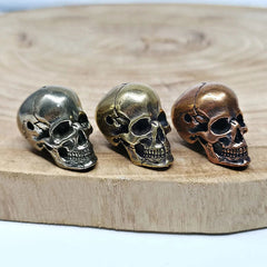 10pc EDC Brass White Red Copper Skull Bead Knife Lanyard Paracord Beads DIY Bead 07FC0E-D4 - KOEEK
