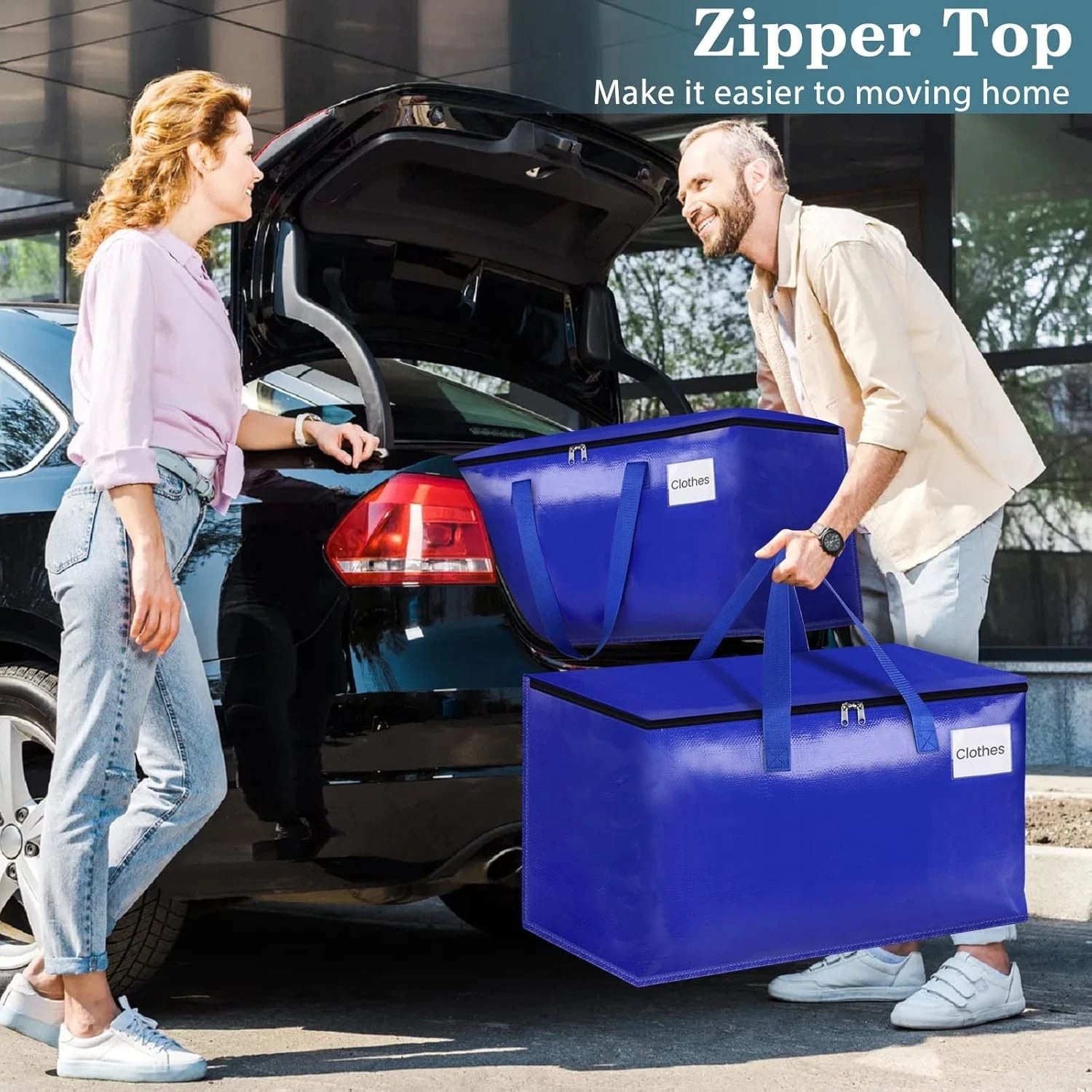 Moving bag,durable type,with sturdy zipper and handle.Foldable moving supplies. 07FC0E-D4 - KOEEK