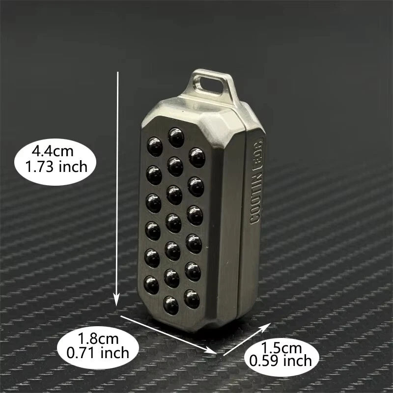 Bubble Magnetic Push Fidget Slider EDC Press Fidget Toy Stainless Steel Slider 07FC0E-D4 - KOEEK
