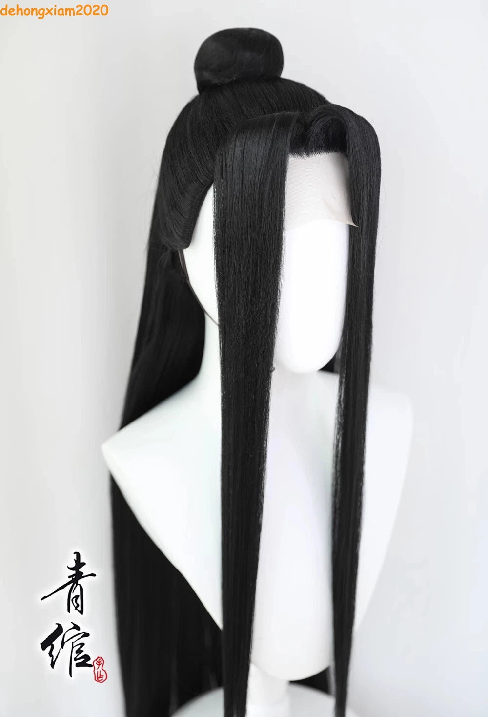 Mo Dao Zu Shi 魔道祖师Grand master of Demonic Cosplay Wig Lan Wangji Black Long Hair 07FC0E-D4 - KOEEK