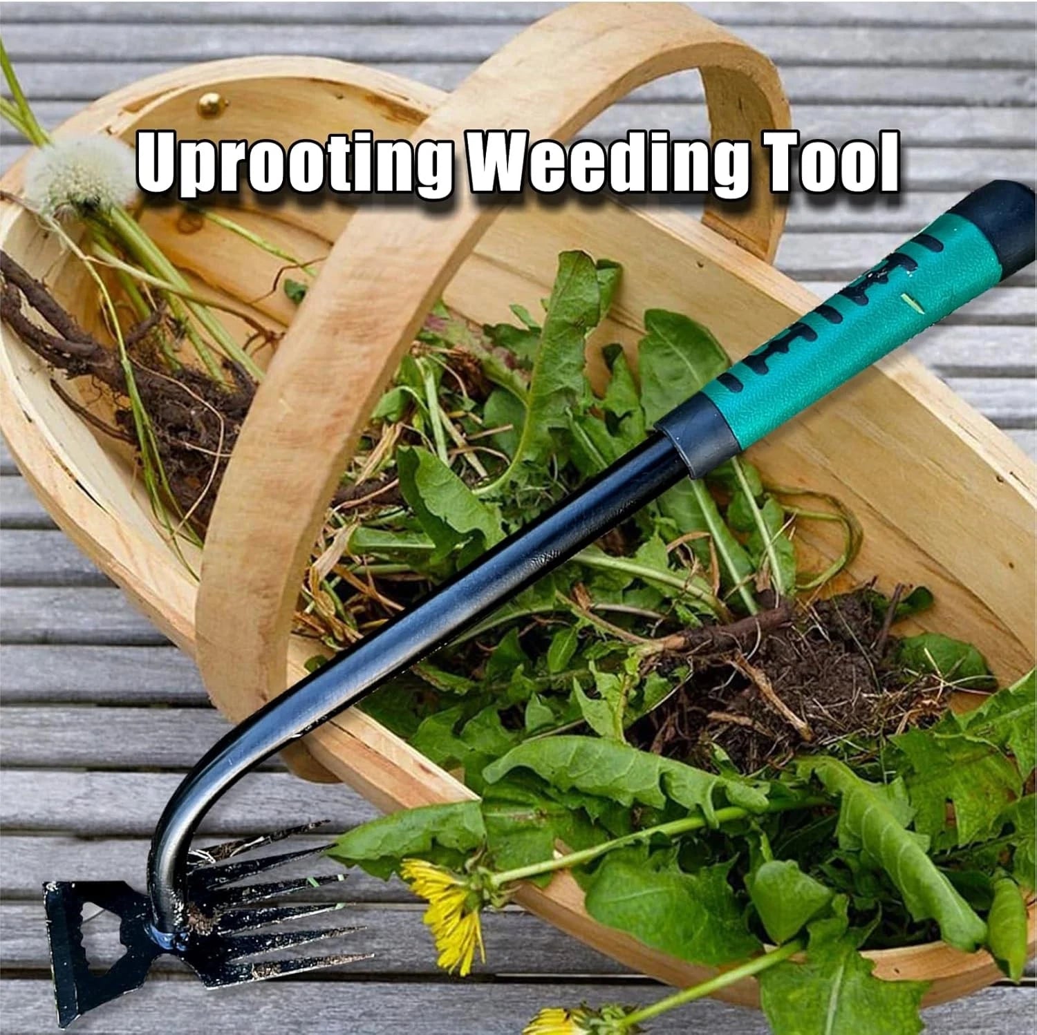 Weed Puller Tool-2Pcs Gardening Hand Weeder Tools, Weeding Artifact Uprooting 07FC0E-D4 - KOEEK