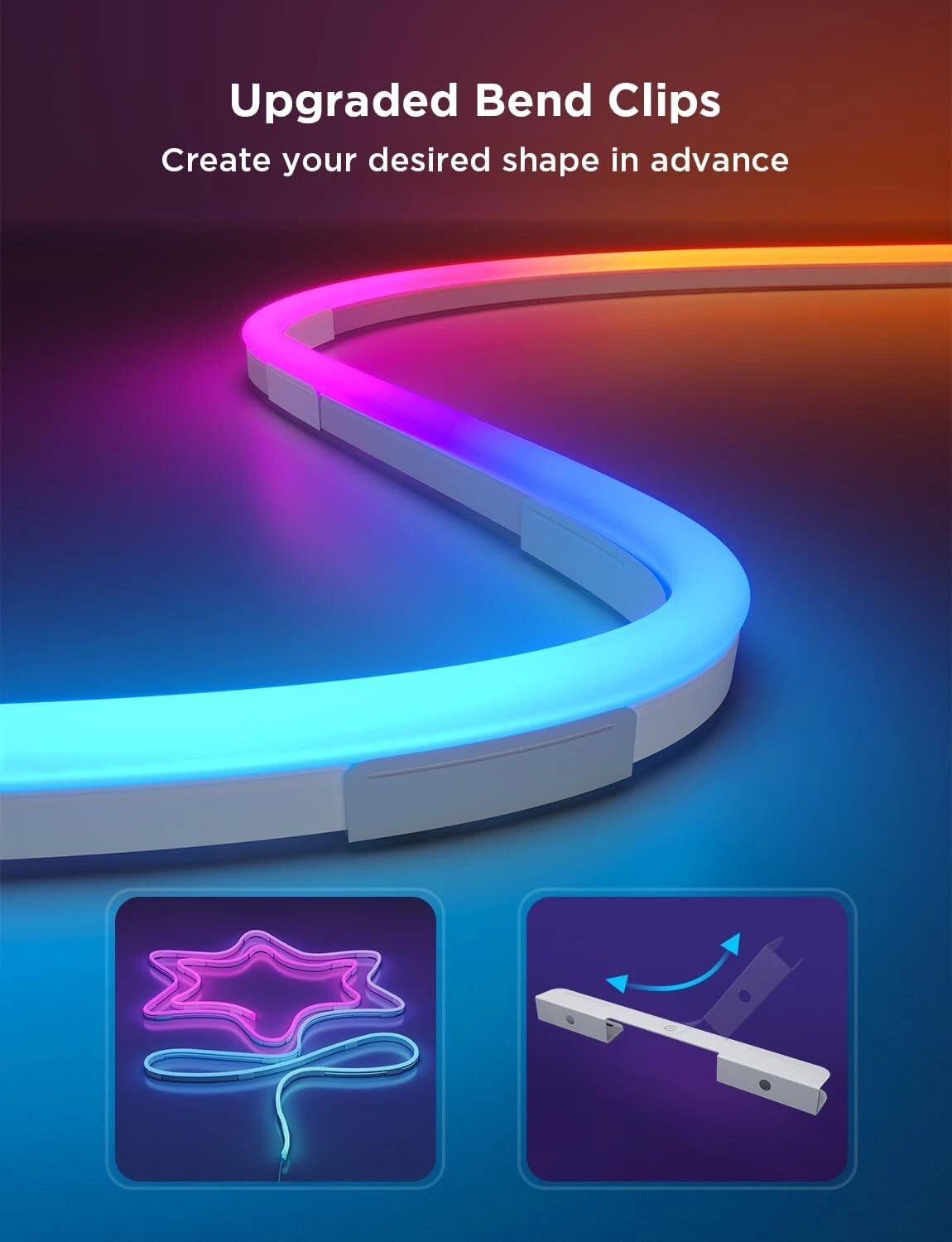 Neon, LED Smart Neon Rope Light , Softer Material, 9.8 Feet, White 07FC0E-D4 - KOEEK