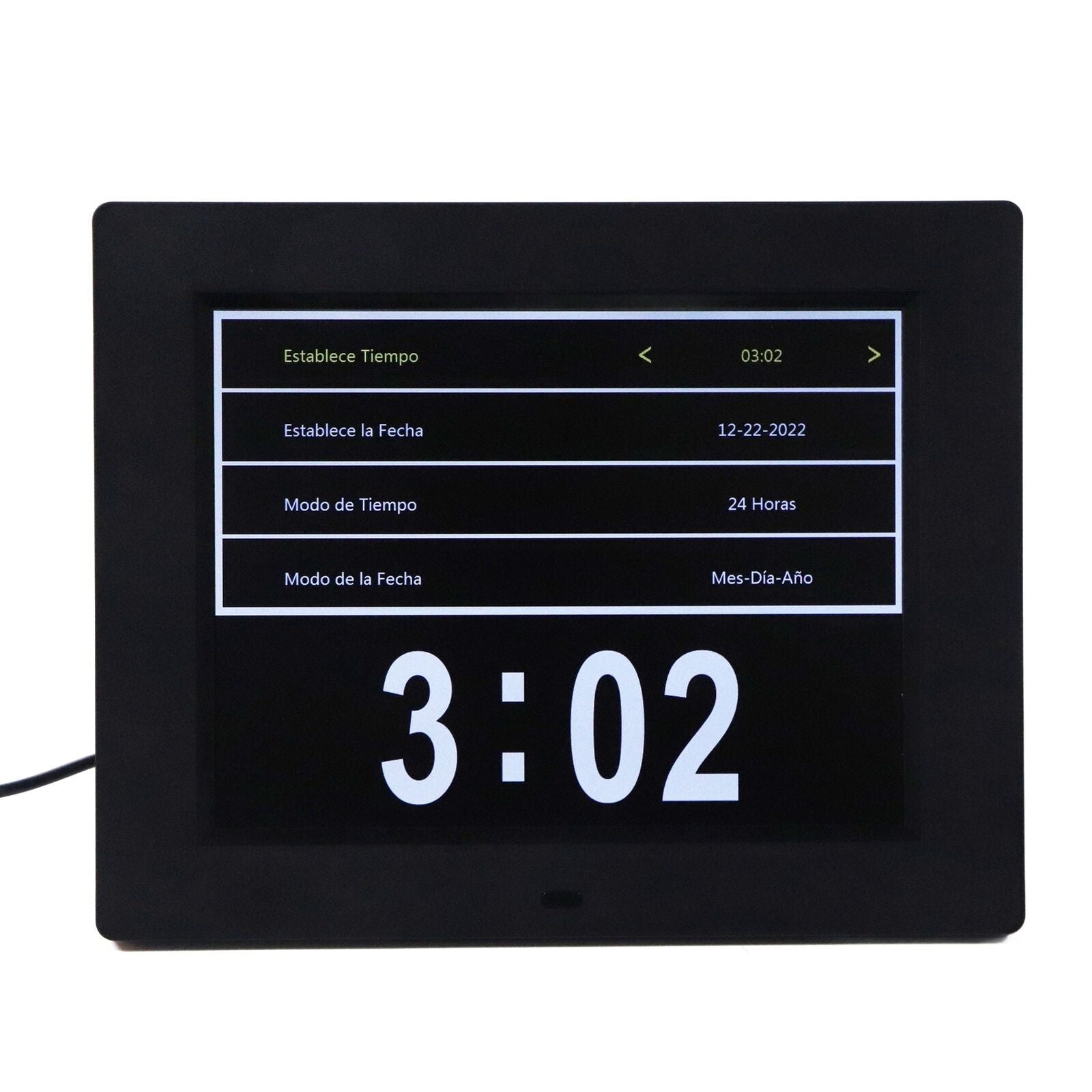 new (US Plug)8 Inch Dementia Clock Digital Clock Large Clear Digits Display koeek - KOEEK