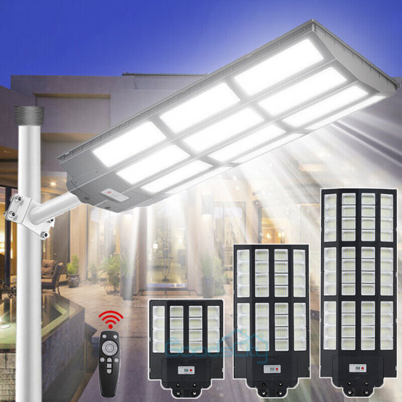 nye kommercielle Solar Street Lights Outdoor Dusk to Dawn Super Bright 1680 LED-lampe