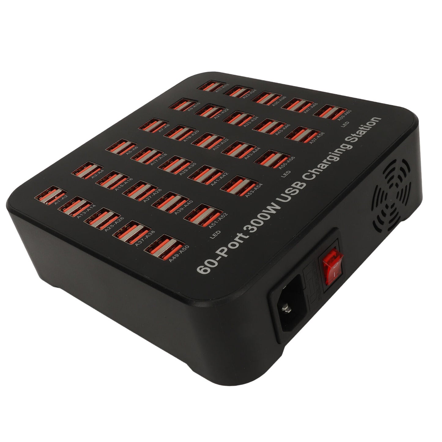 new 60 Ports 300W USB Charger Station Multiport USB Charging Station Dock With Over koeek - KOEEK