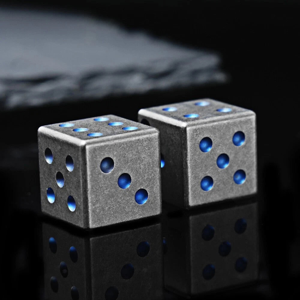 Titanium Alloy Toy Adult Dice Toy Entertainment Supplies Outdoor EDC Key Pendant 07FC0E-D4 - KOEEK
