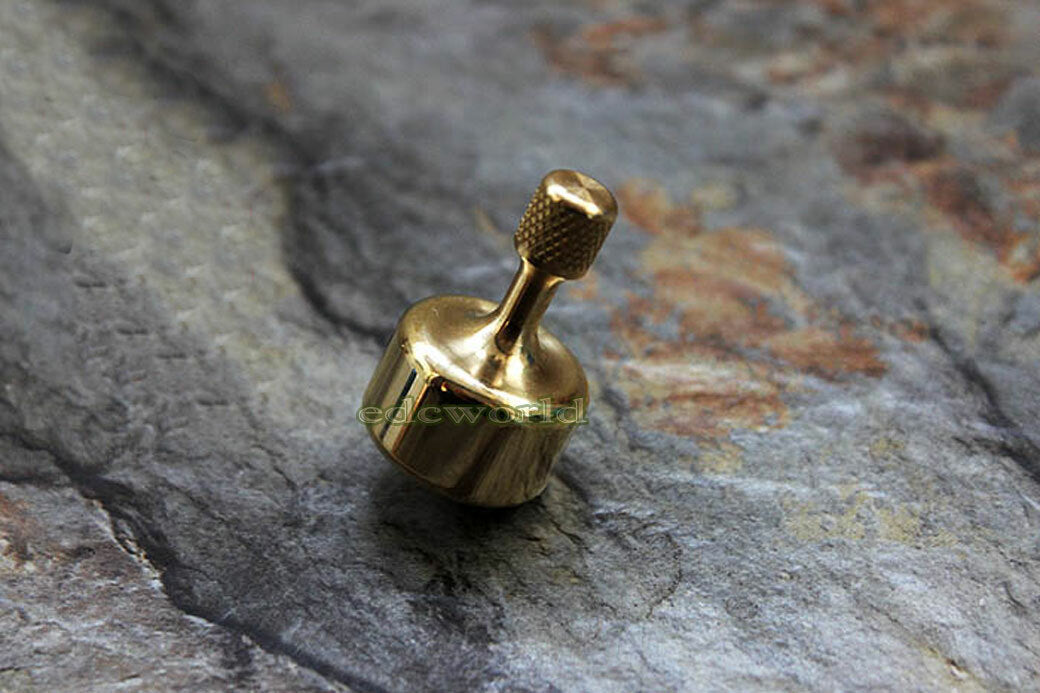 Handmade Solid Brass Precision EDC Toy Spinning Top Professional Ceramic Bead 07FC0E-D4 - KOEEK