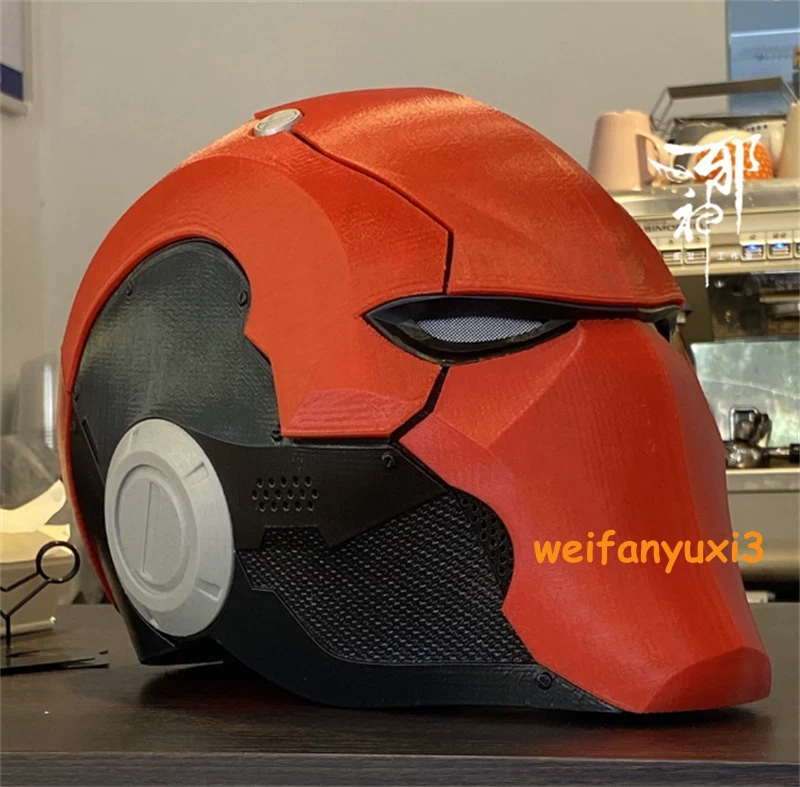 Red Hood Batman Helmet 3D Printed Full Face Mask Handmade Cosplay Props HANDMADE - KOEEK