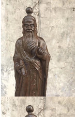 20cm Vietnamese Agarwood Carved Taishang Laojun Figurine Wooden Sculpture Decor 07FC0E-D4 - KOEEK