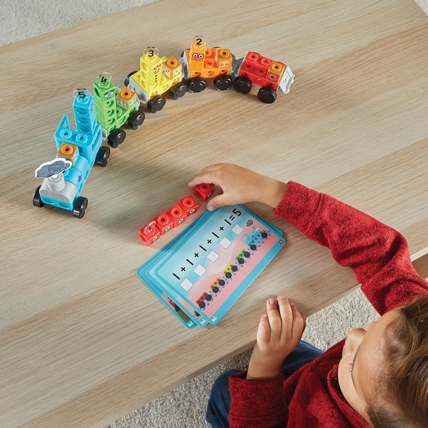 new hand2mind Numberblocks Express Train MathLink Cubes Activity Set, Preschool...
