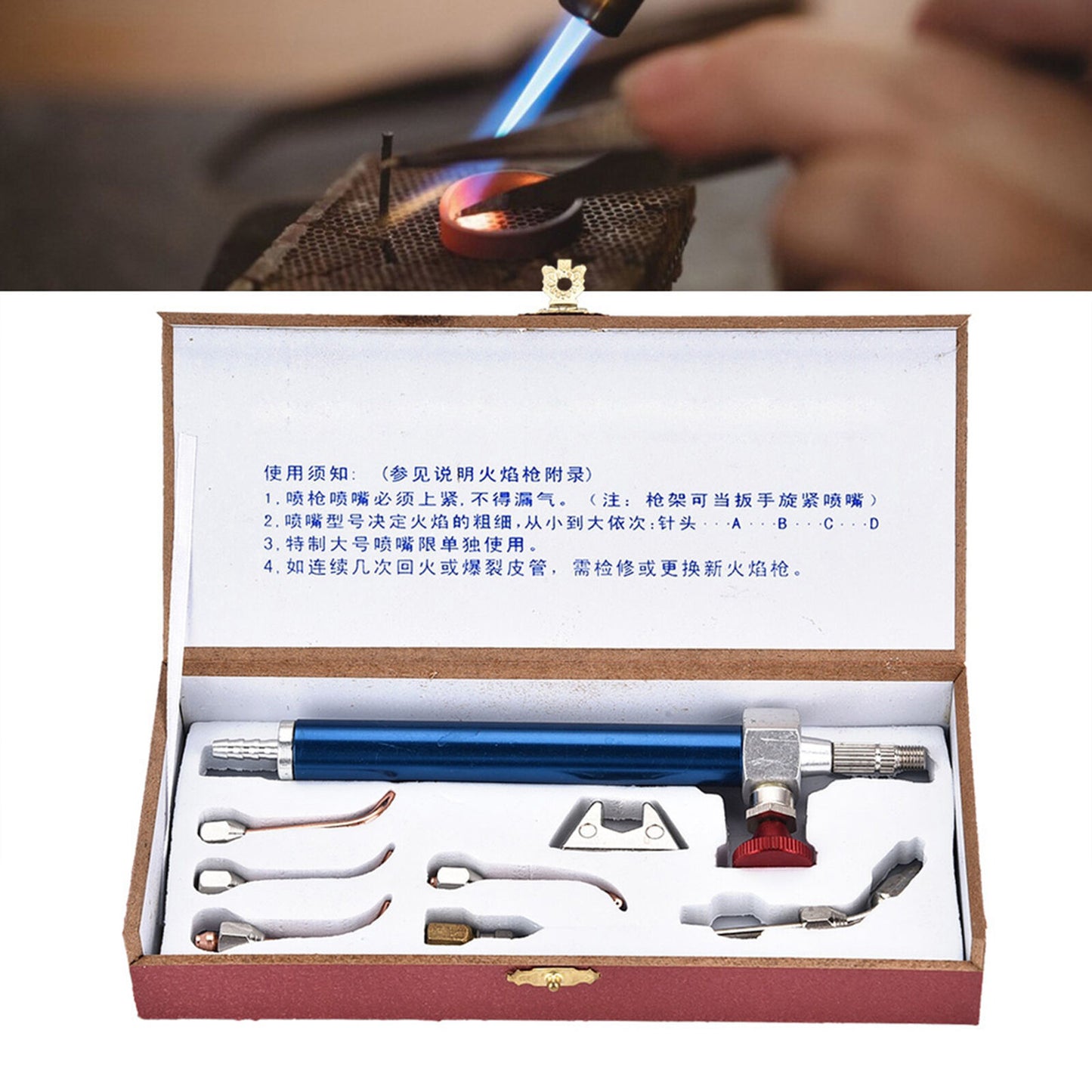 new Gas Torch Jewelry Welding Soldering Melting Making Tool Kit with Torch Tips A koeek - KOEEK