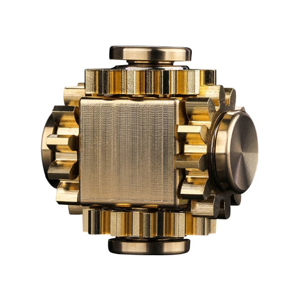 Brass Gear Linkage Hand Spinner Top Finger Toy EDC Bearing Gyro Gift 07FC0E-D4 - KOEEK