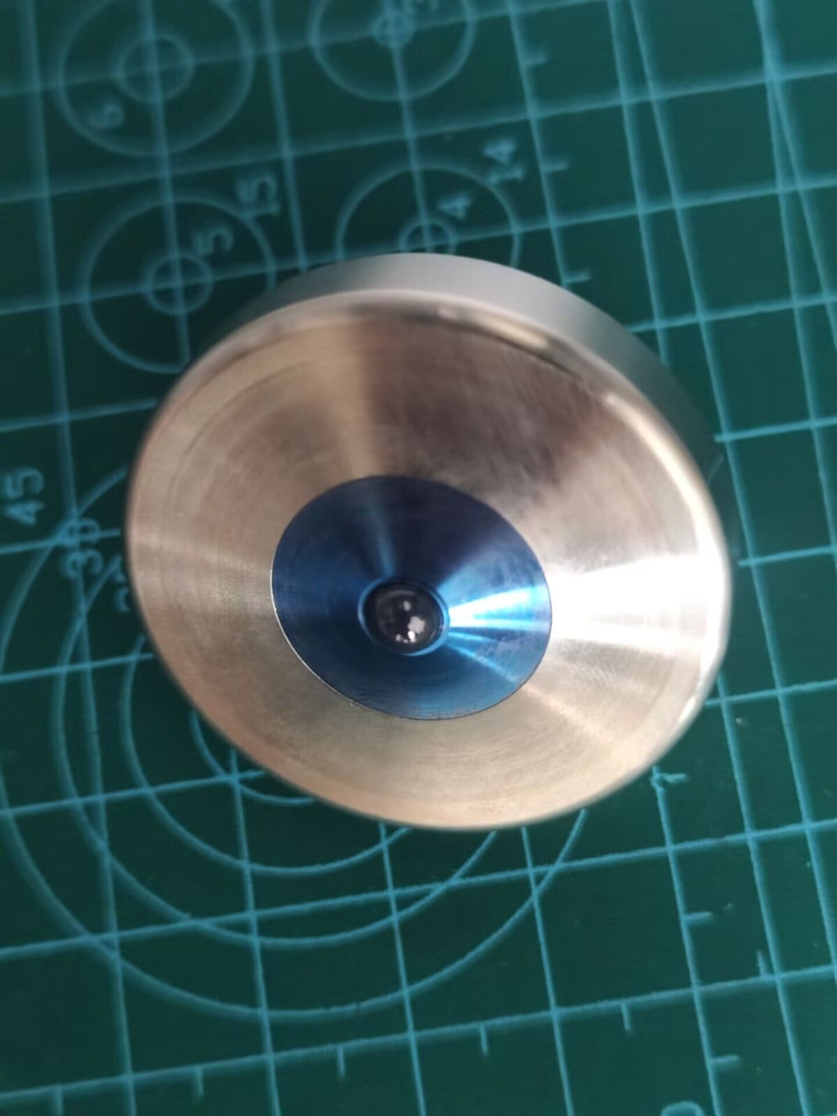 Titanium Handle Stainless Steel Spinning Top Ceramic Bead EDC Fidget Spinner Toy 07FC0E-D4 - KOEEK