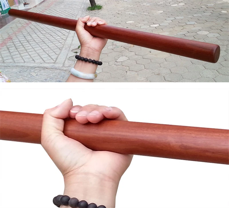 Ovall Arts Stick Solid Wood Martia Iron Wood Long Stick Kung Fu Training Stick 07FC0E-D4 - KOEEK