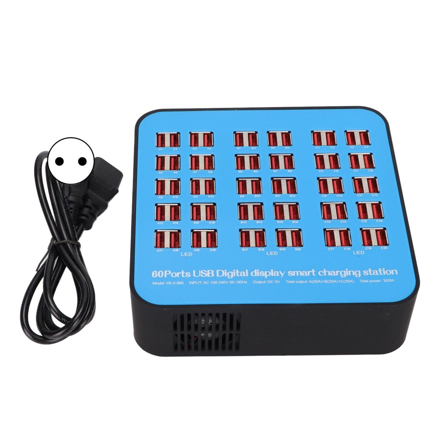 new 60 Ports Desktop Charger Universal Multi Ports Charging Station For Tablets For koeek - KOEEK