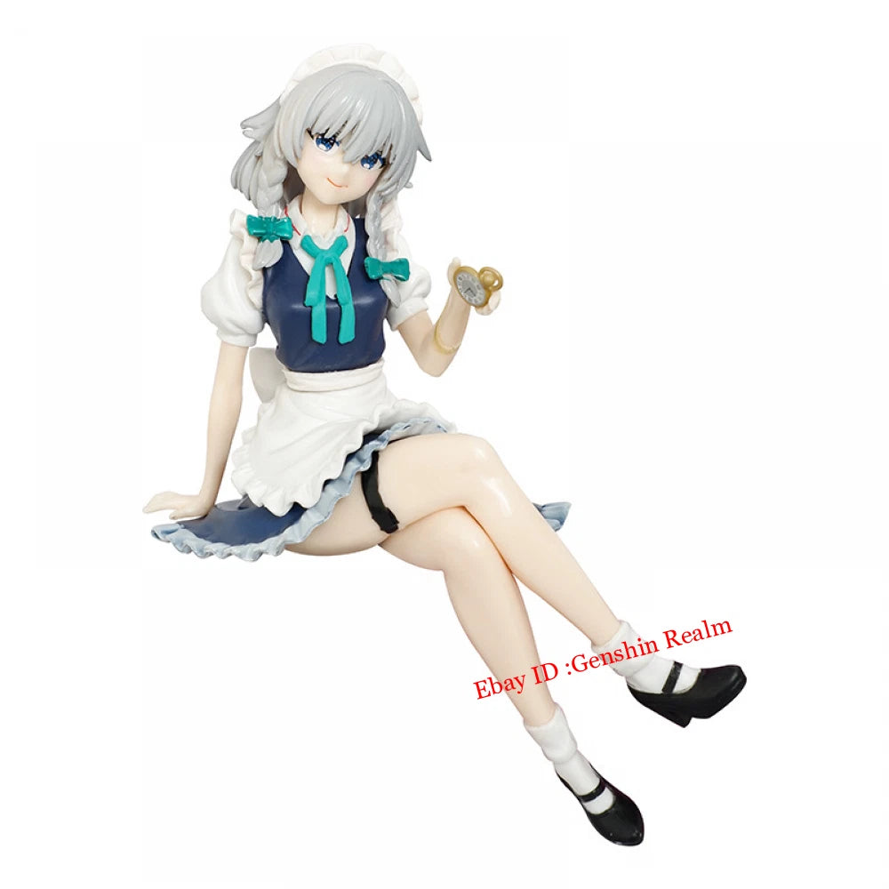 Anime Touhou Project Izayoi Sakuya Pvc Figure Model Collection Decor Gift 07FC0E-D4 - KOEEK