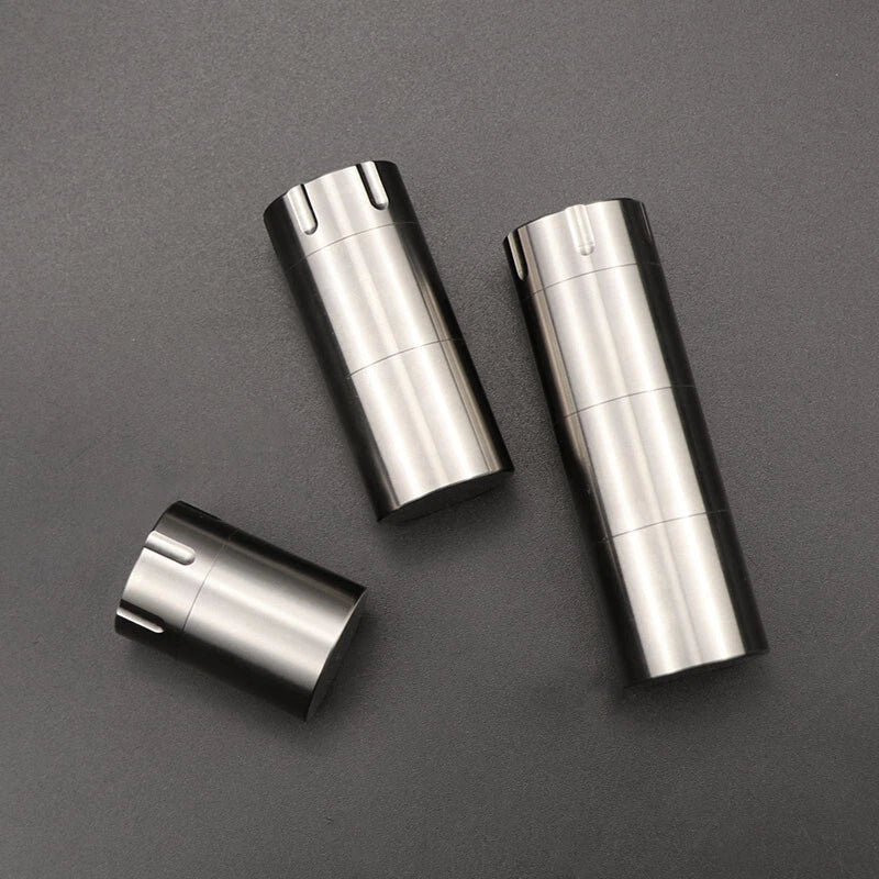 Titanium CNC Waterproof Box Storage Pill Case Sealed Medicine Bottle Container 07FC0E-D4 - KOEEK