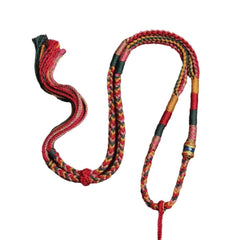 Tibetan Style Six Word Mantra Handmade Braided Cotton Cord Necklace Pendant 07FC0E-D4 - KOEEK