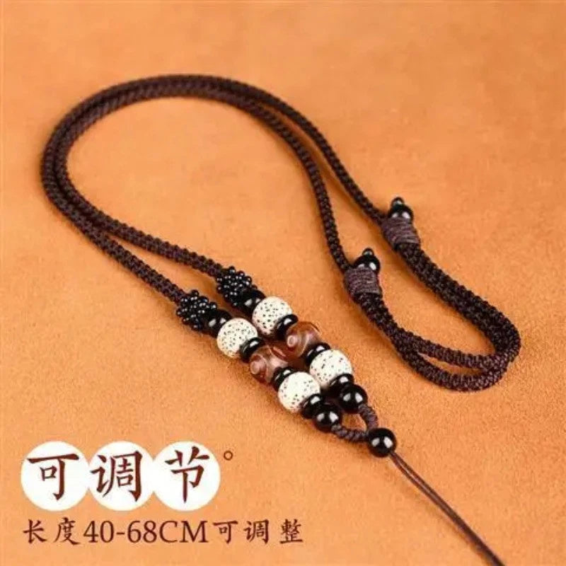 Tibetan Hand-woven Necklace Rope Xingyue Bodhi  Amulet Pendant Accessories 07FC0E-D4 - KOEEK