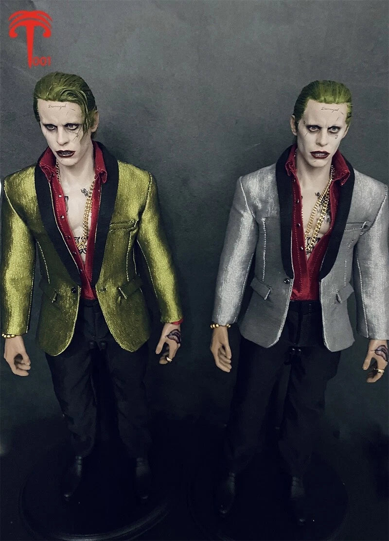 XT001 1:6 Joker Jared Leto Grey Suit Set 12inch Male Action Figure Doll Toy Gift 07FC0E-D4 - KOEEK