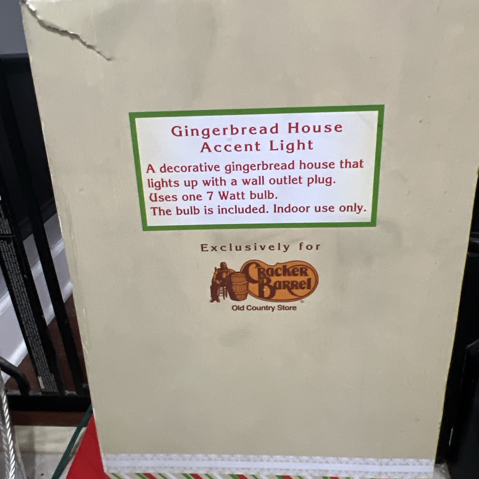 Cracker Barrel 13” Gingerbread House Accent Light Christmas W/Box CRACKER BARREL - KOEEK