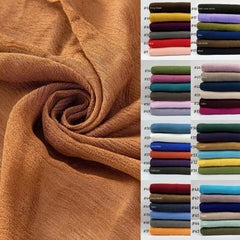 Cotton Viscose Scarf Muslim Long Hijab Solid Color Tassel Headscarves for Women 07FC0E-D4 - KOEEK