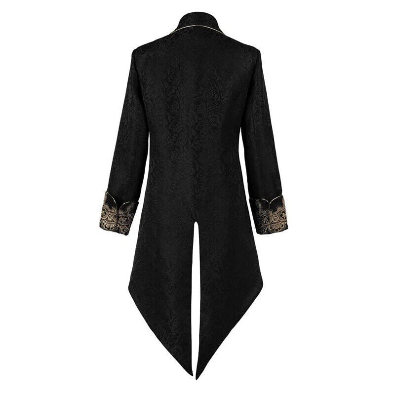 Medieval Mens Vintage Jacquard Jacke Gothic Coat Uniform Cosplay Costume Tuxedo 07FC0E-D4 - KOEEK