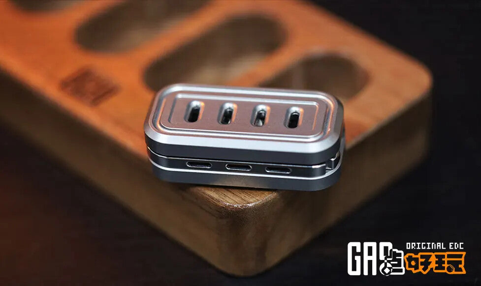 EDC Titanium Alloy Push Slider Mechanical Intensive Toy Decompression Tools Gift 07FC0E-D4 - KOEEK