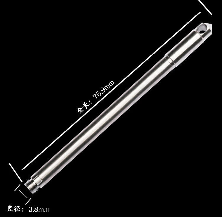 Titanium Mini Pen Key Chain Pendant Ball Pens Ballpoint Pen Outdoor Pocket EDC 07FC0E-D4 - KOEEK