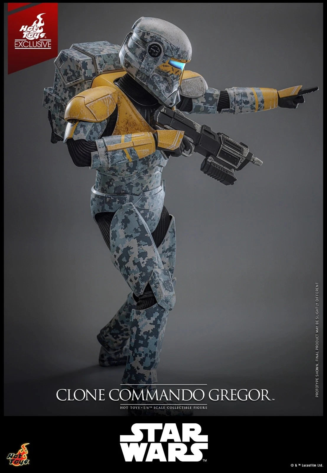 Hot Toys TMS155 1/6 Clone Commando Gregor 12 inch Collectible Action Figure HOT_TOYS - KOEEK