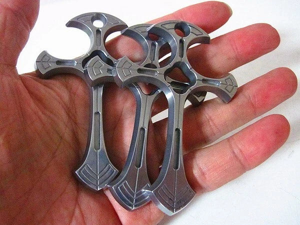 Hot High Chromium Steel Cross Keychain Necklace Men's Decorative Pendant EDC 07FC0E-D4 - KOEEK