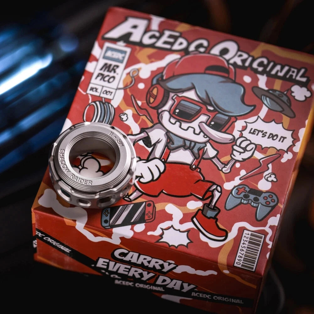 Mechanical Ring Ⅱ Push Slider Haptic Mode Mechanical Spring Structure Metal Toy 07FC0E-D4 - KOEEK