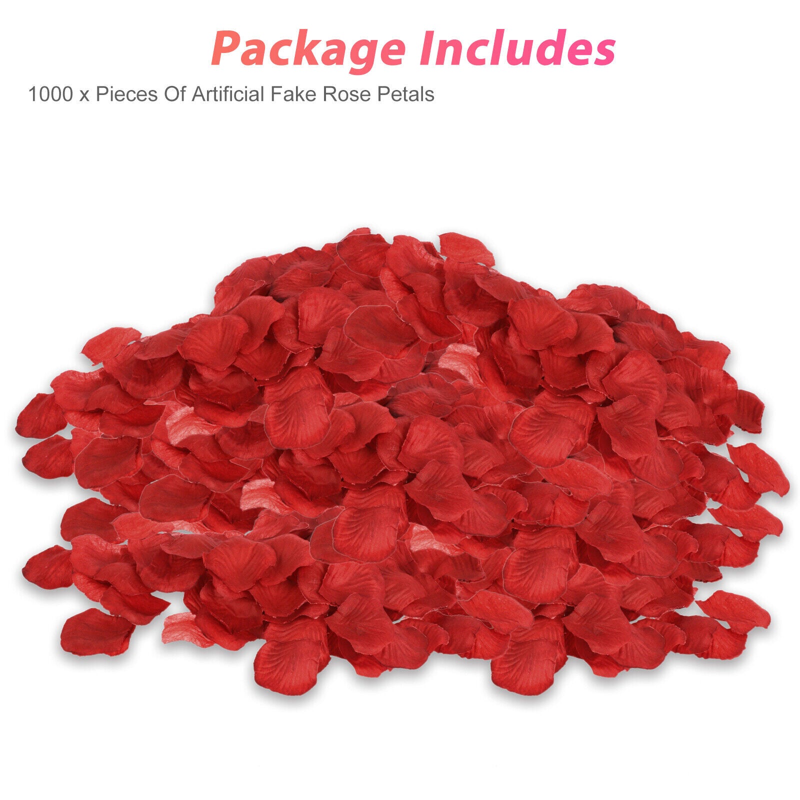 1000PCS Set Artificial Fake Rose Petals Wedding Event Romantic Night Party Decor koeek - KOEEK