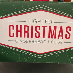 - Gingerbread House Ceramic Light Up-Retro Look 10" Christmas Nostalgic 07FC0E-D4 - KOEEK