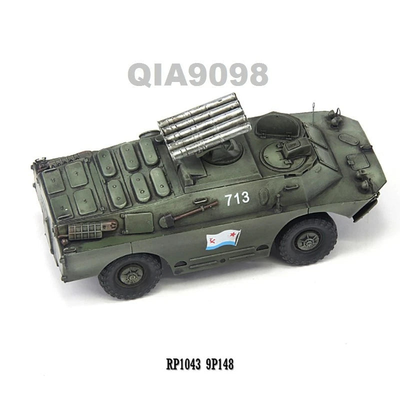 1:72 Scale Russian Marine Corps BRDM-2 9P148 Armored Vehicle Green Model 07FC0E-D4 - KOEEK