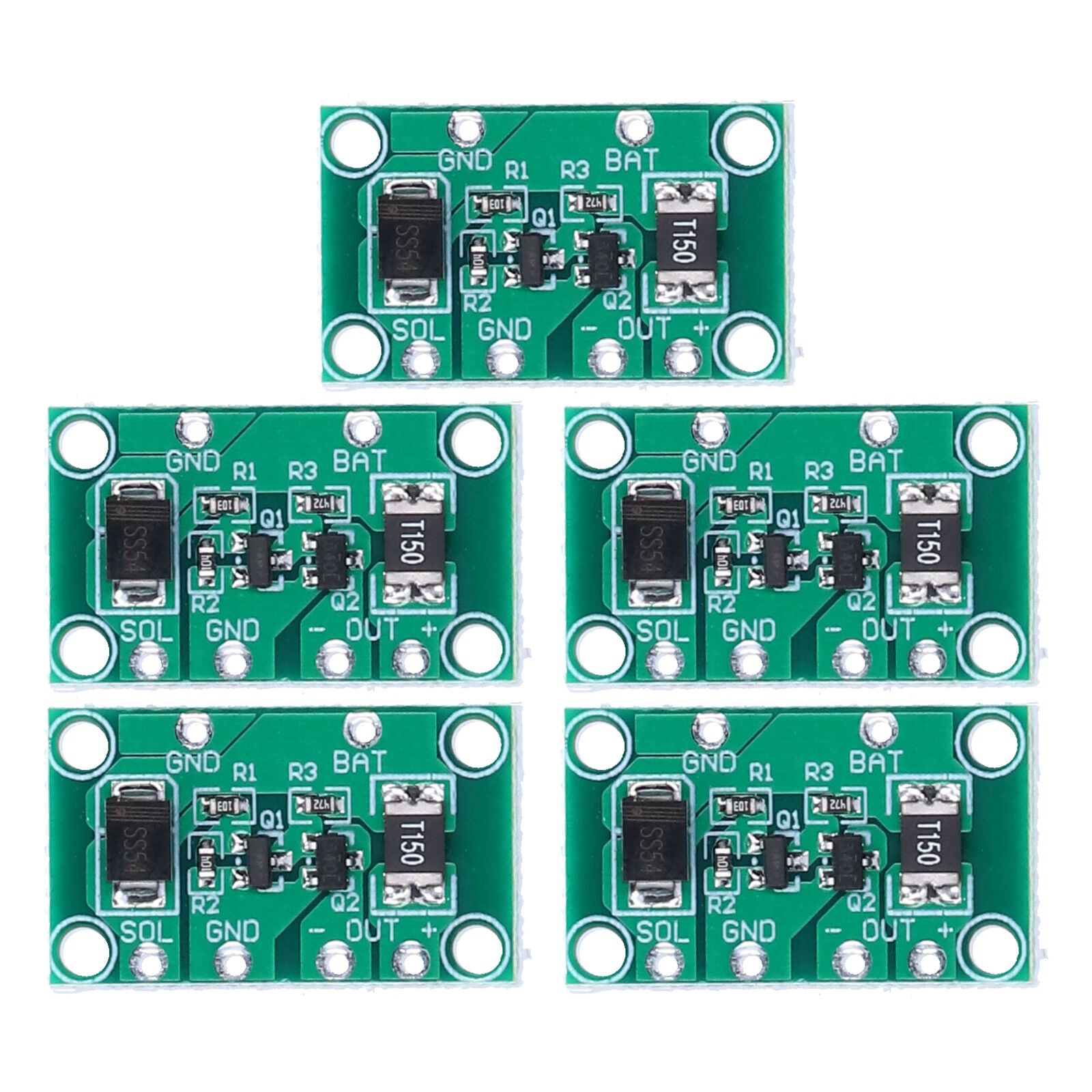 new 5pcs Solar Lamp   Controller Board Battery Charging Controller Module Board koeek - KOEEK