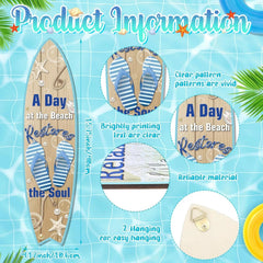 4 Surfboard Wall Decorations Surfboard Wall Hanging Decorative Plaque 07FC0E-D4 - KOEEK