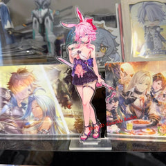 2Pcs/Set Honkai: Star Rail Silver Wolf Removable Acrylic Desktop Stand Gift 07FC0E-D4 - KOEEK