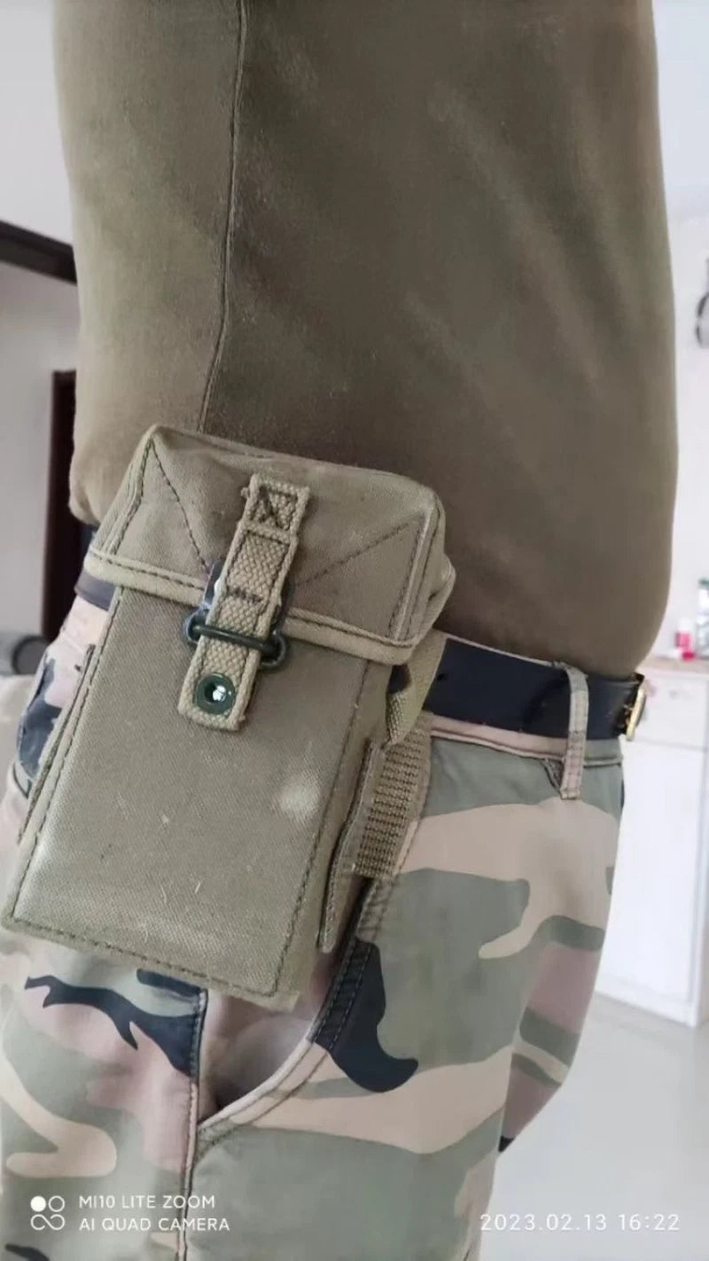 SCARCE SURPLUS VIETNAM WAR YEAR US ARMY CANVAS AMMO POUCH 07FC0E-D4 - KOEEK