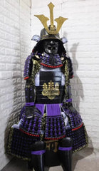 Japanese Wearable Armor Outfit Samurai Toyotomi Big Horns Black Helmet Costume 07FC0E-D4 - KOEEK