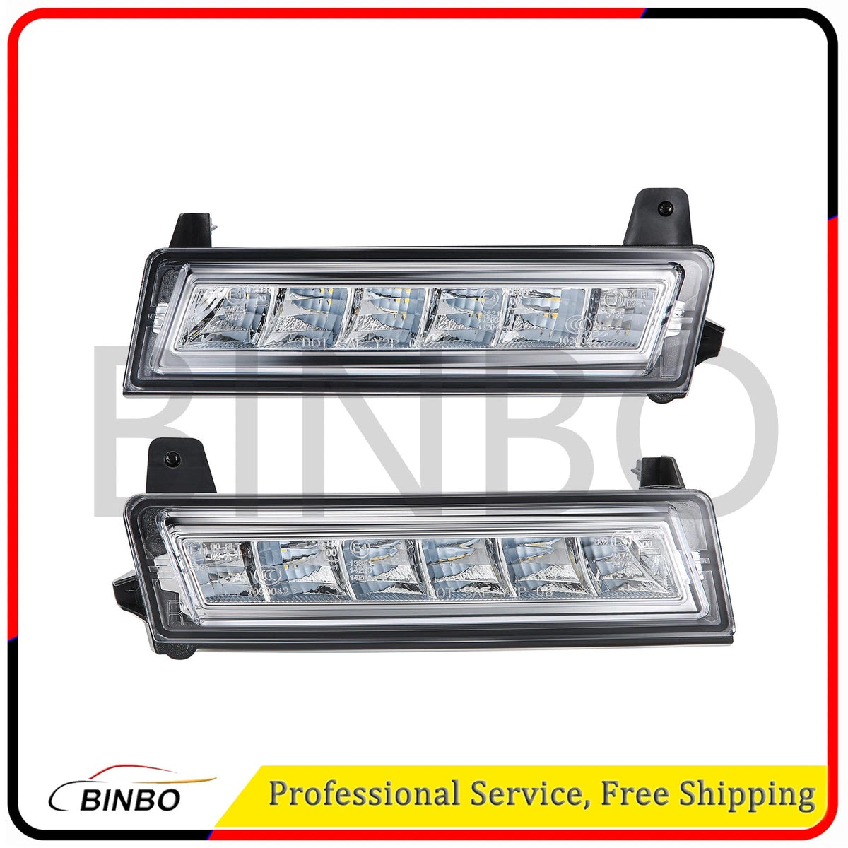 2X LED DRL Daytime Running Lights Fog Lamp L+R For Benz W164 X164 X204 2010-2013 07FC0E-D4 - KOEEK