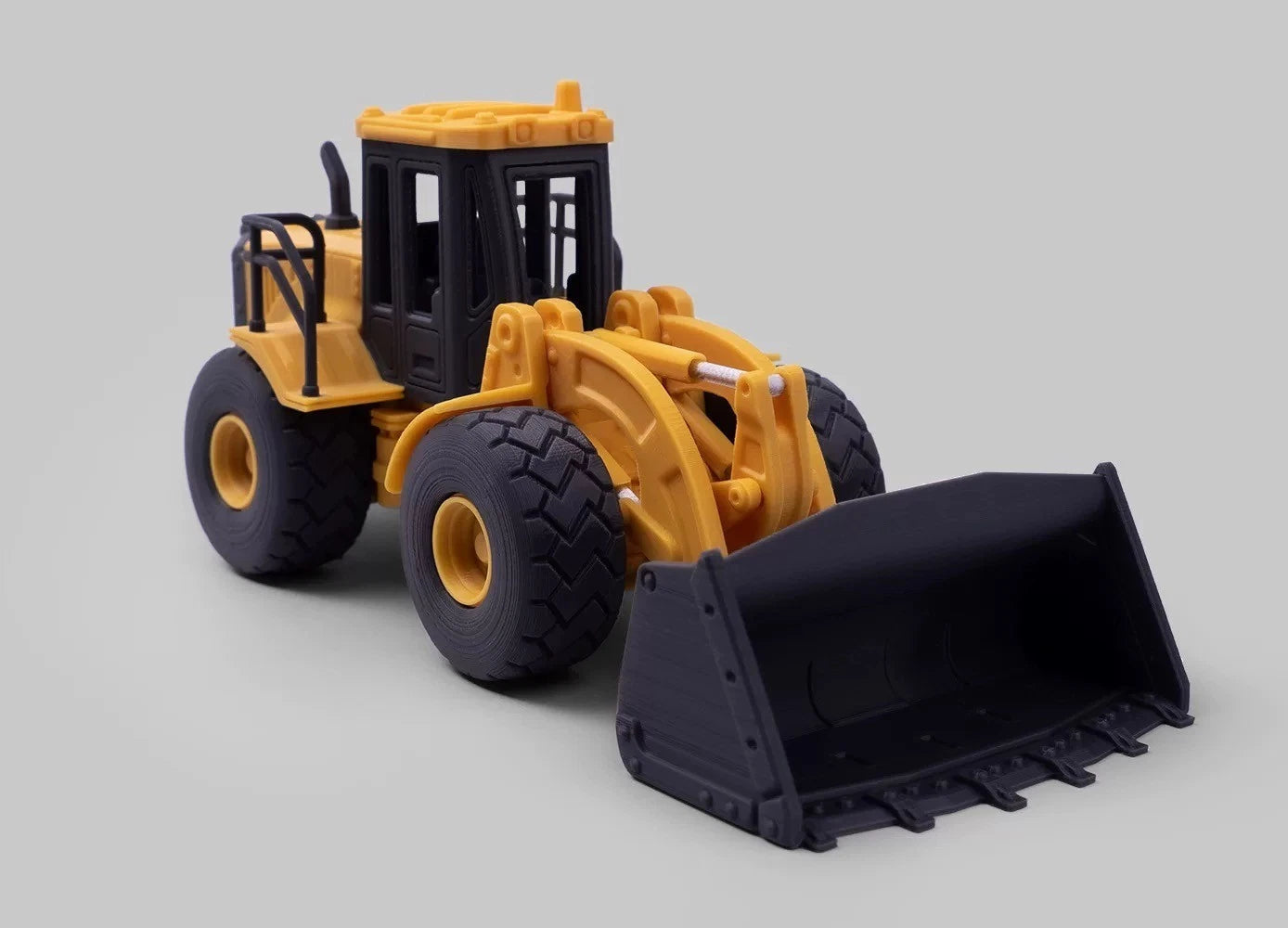 1:48Wheel Loader Model 3D Printed Assembly Engineering Vehicle DisplayOrnament 07FC0E-D4 - KOEEK