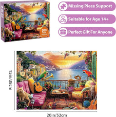 new 500 Piece Puzzles for Adults, Parrot Jigsaw Puzzle 500 Pieces Adults... 07FC0E-D4 - KOEEK