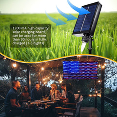 (Upgraded) Solar American Flag Lights, 2-in-1 Plug-in & Solar Powered Flag Li... 07FC0E-D4 - KOEEK