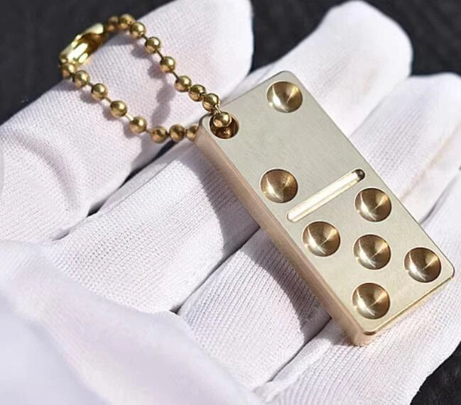 Brass/Copper Small Pendant EDC Portable Creative Chain Pendant Ornamen Adult Toy 07FC0E-D4 - KOEEK