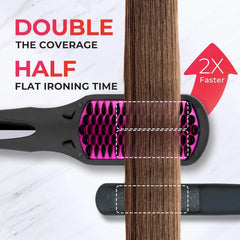 Hair Straightening Brush  Women's One Step Straightener, 16 Temperature Settings 07FC0E-D4 - KOEEK
