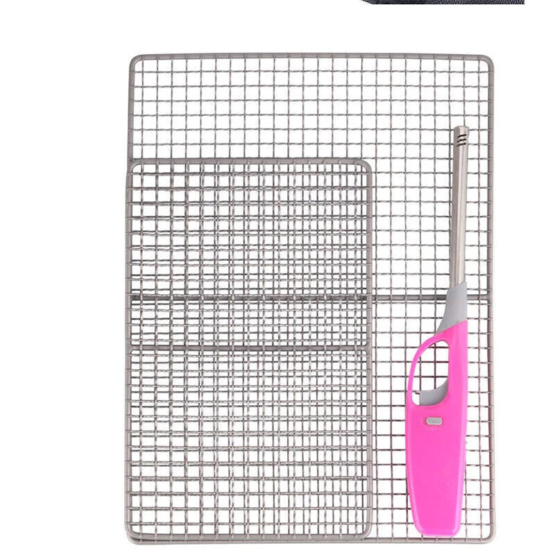 Outdoor Titanium Picnic Barbecue Grid Grill Picnic Portable Ultralight Barbecue 07FC0E-D4 - KOEEK